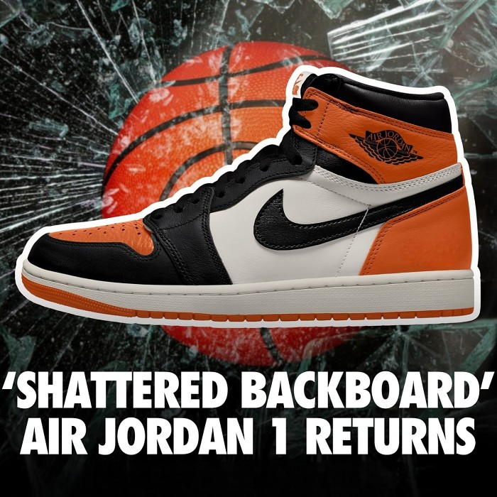 NIKE Air Jordan 1 Retro High OG  Shattered Backboard