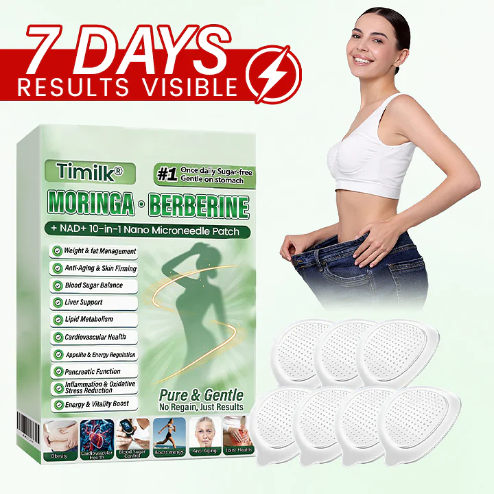 Moringa · Berberine + NAD+ 10-in-1 Nano Microneedle Patch