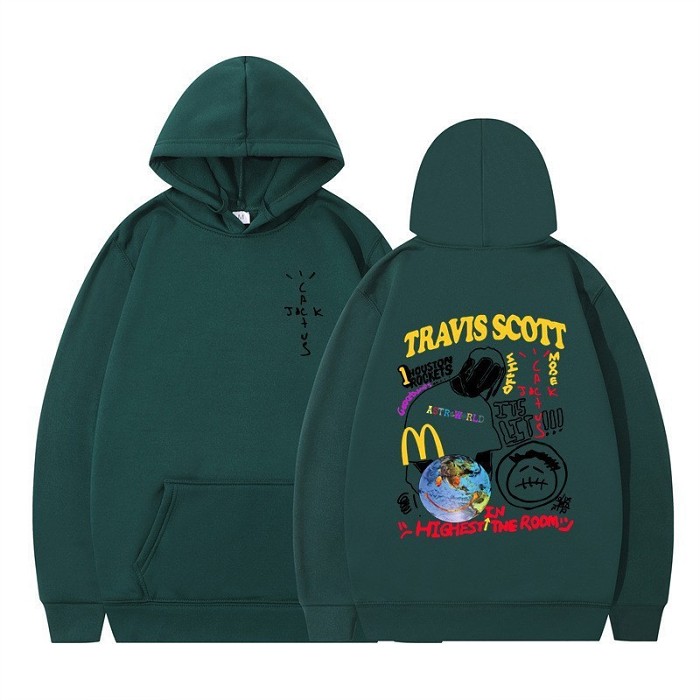 Travis Scott x Cactus Jack #聯名# Sudaderas 潮流時尚連帽衫 男女衛衣
