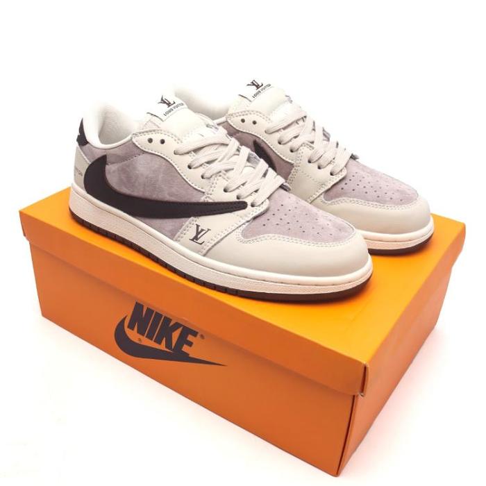 Louis Vuitton x Travis Scott x Nike Air Jordan 1 Low OG SP Sneakers