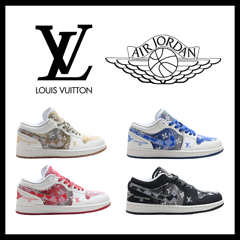 Louis Vuitton x Nike Air Jordan 1 Low OG Sneakers