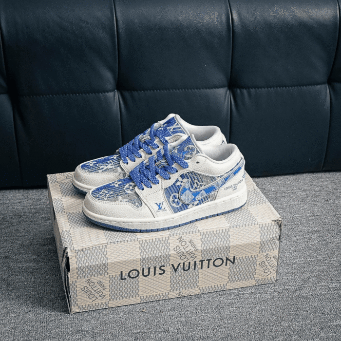 Louis Vuitton x Nike Air Jordan 1 Low OG Sneakers