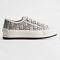 Stone Gray Dior Oblique Embroidered Cotton