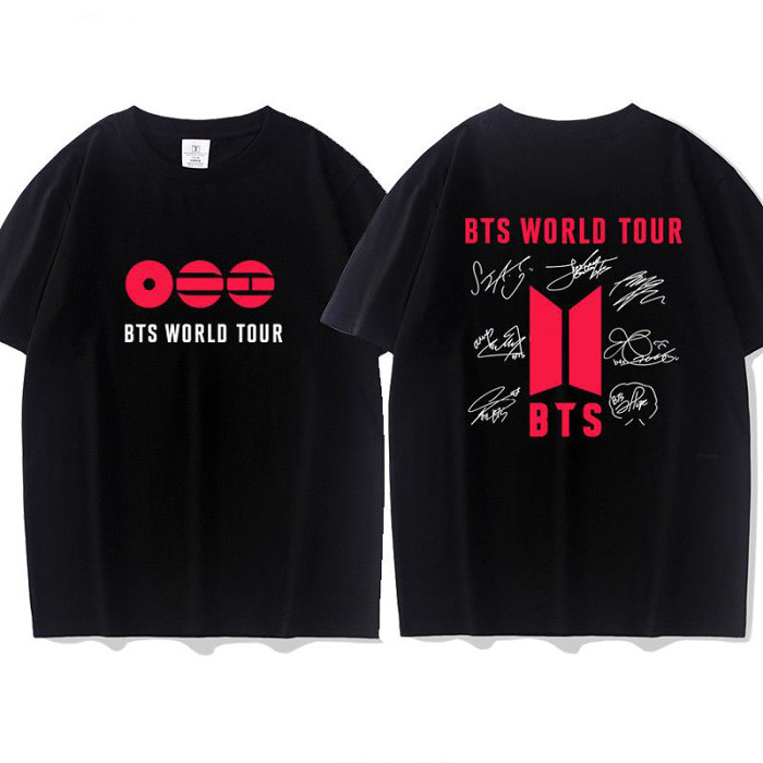 BTS 完整團體回歸 同步宣傳新專輯《Arirang》3 月 20 日發行  WORLD TOUR 防彈少年團2026演唱會週邊同款短袖t卹應援服