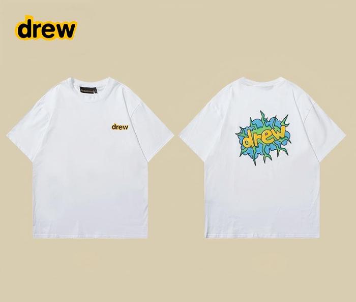 DREW BNOB 美式潮牌简约印花短袖T恤 #期間限定半額 #夏季暢銷產品 男女都可穿