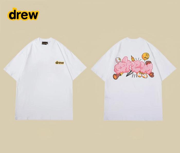 DREW BNOB 美式潮牌简约印花短袖T恤 #期間限定半額 #夏季暢銷產品 男女都可穿