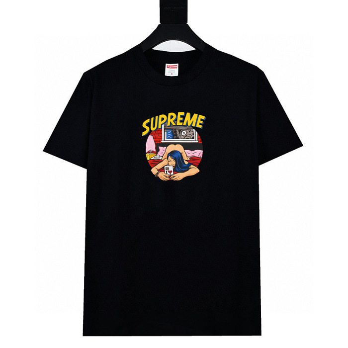 Supreme美式潮流 男女通用經典短袖T卹 🍀夏季人氣暢銷商品 💥期間限定半額 數量有限 貨到付款 100%正品