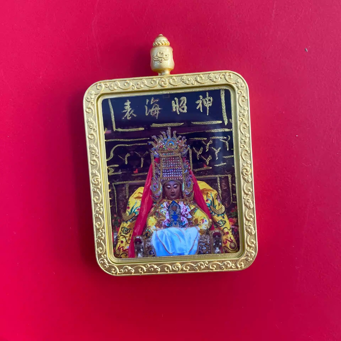 湄洲媽祖護身項鍊｜雙面描金唐卡吊墜｜民族風嘎烏盒設計