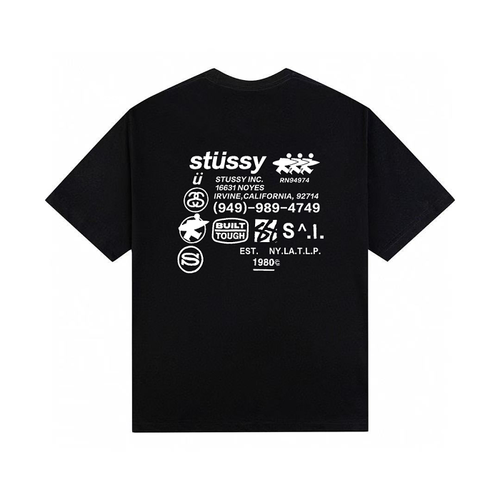 潮牌stüssy tee 男女同款時尚短袖T恤