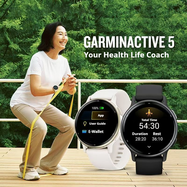Garmin vívoactive 5, Health and Fitness GPS Smartwatch, AMOLED Display, Up to 11 Days of Battery