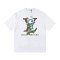 LV Space Skateboard Rabbit white