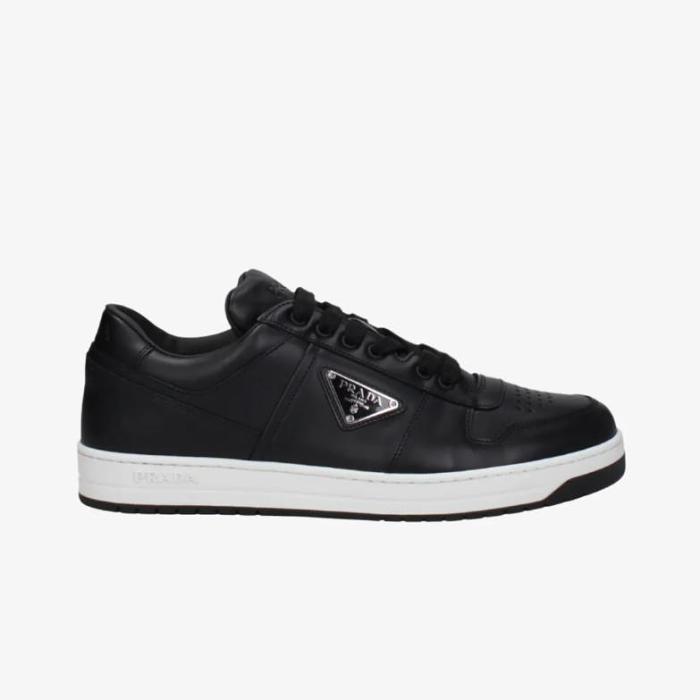 Prada Downtown Leather Low Sneakers