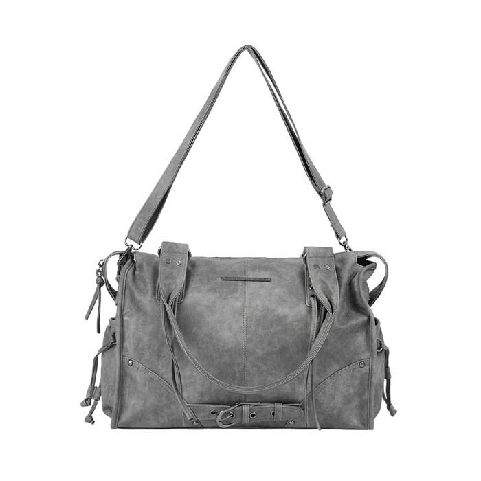 韓國設計師品牌FANCY CLUB 25｜BELTED WASHING LEATHER BAG