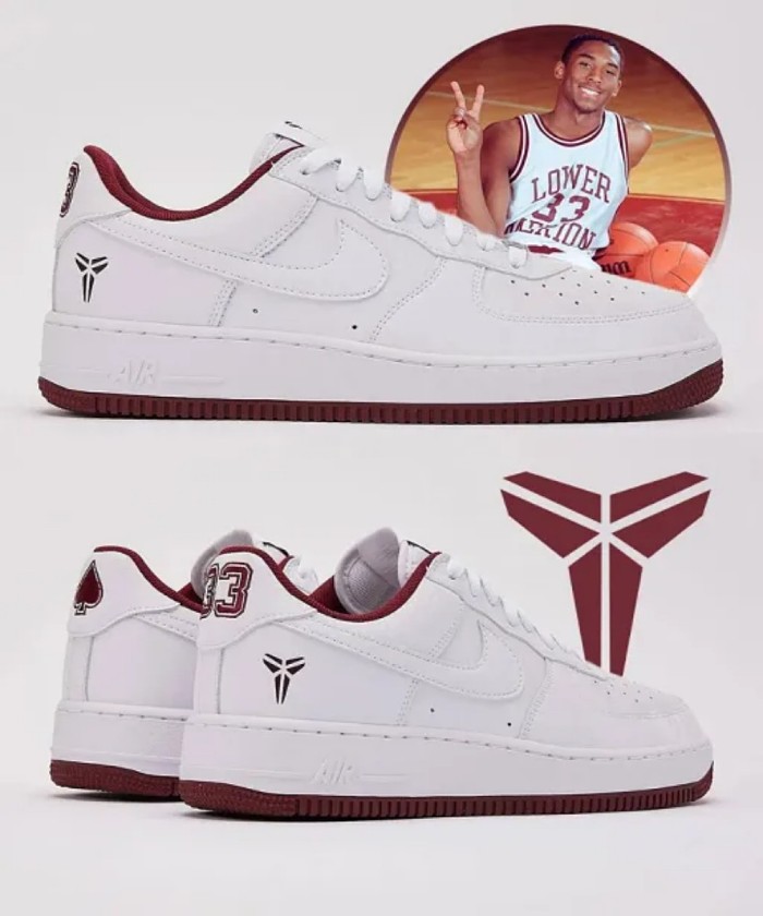 Kobe Bryant x Nike Air Force 1 Low Forever Lower Merion Silhouette
