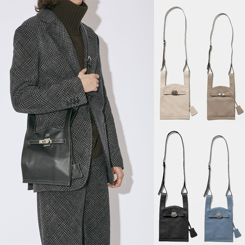 Beautiful People 日本製 market bag in shrink leather 牛皮包