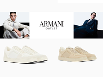 Armani メンズ レースアップ ローカット フラットスニーカー、アスレチック カジュアルシューズ
