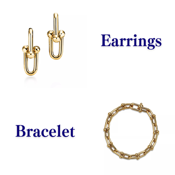 Tiffany HardWear U-Clasp Necklace  & Bracelet & Earring Collection