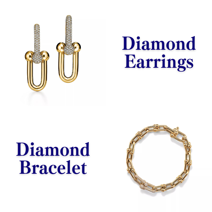 Tiffany HardWear U-Clasp Necklace  & Bracelet & Earring Collection