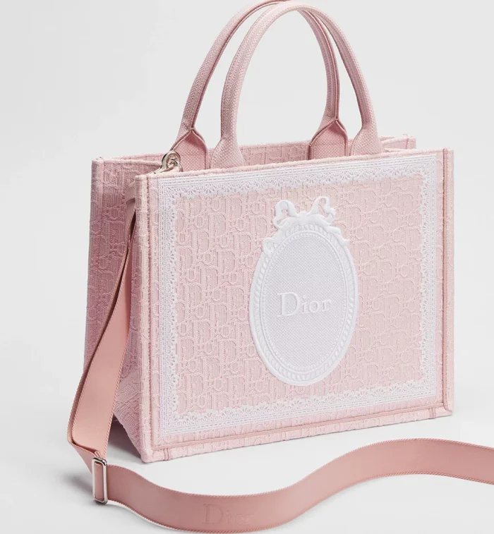 Dioramour Medium Dior Book Tote with Strap