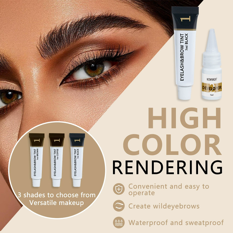 【日と韓の人気商品】Semi-Permanent Eyebrow Tint Set - Long-Lasting Eyebrow Color