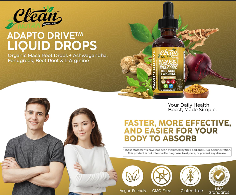 Maca Root Liquid Drops with Ashwagandha