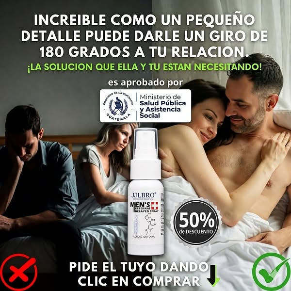 JJLBRO Mens External Long Last Delay Enhancement Spray