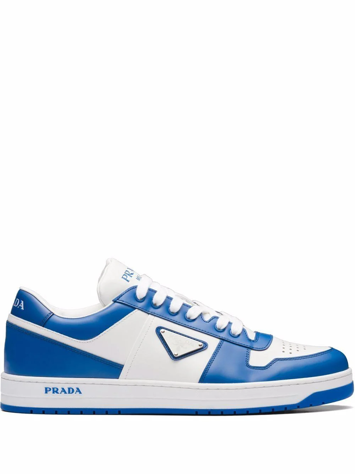 Prada Downtown Leather Low Sneakers