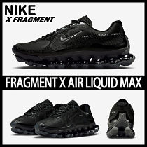 新鞋系列‼️FRAGMENT x NIKE LIQUID MAX 'Black' 黑魂藤原浩全氣墊閃電慢跑鞋.🔥現貨在庫🔥落單秒發
