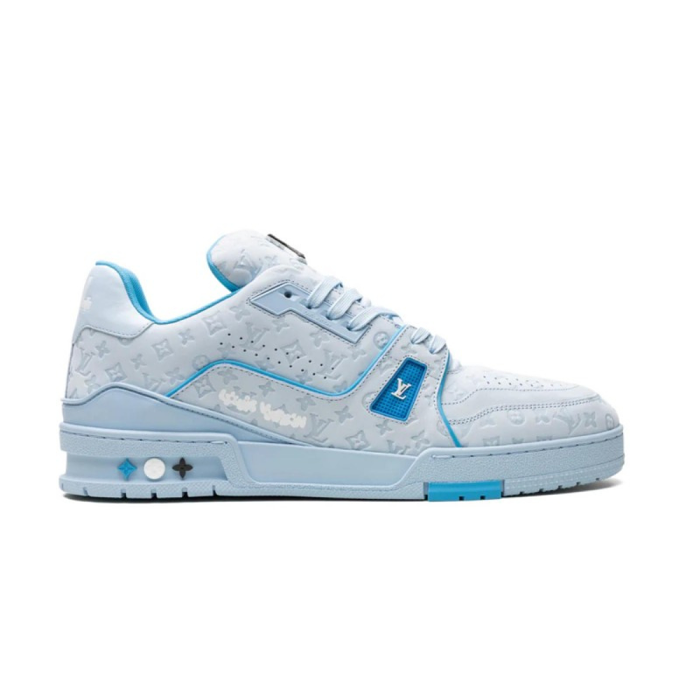 Louis Vuitton LV Trainer Sneaker Series Denim Leather