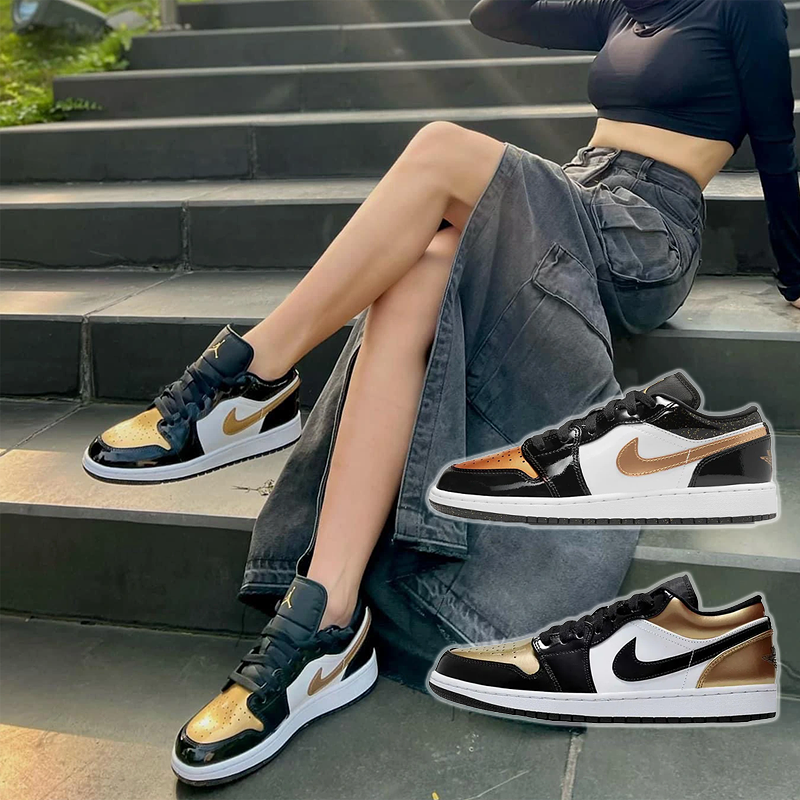 Nike Air Jordan 1 Low  Gold Toe