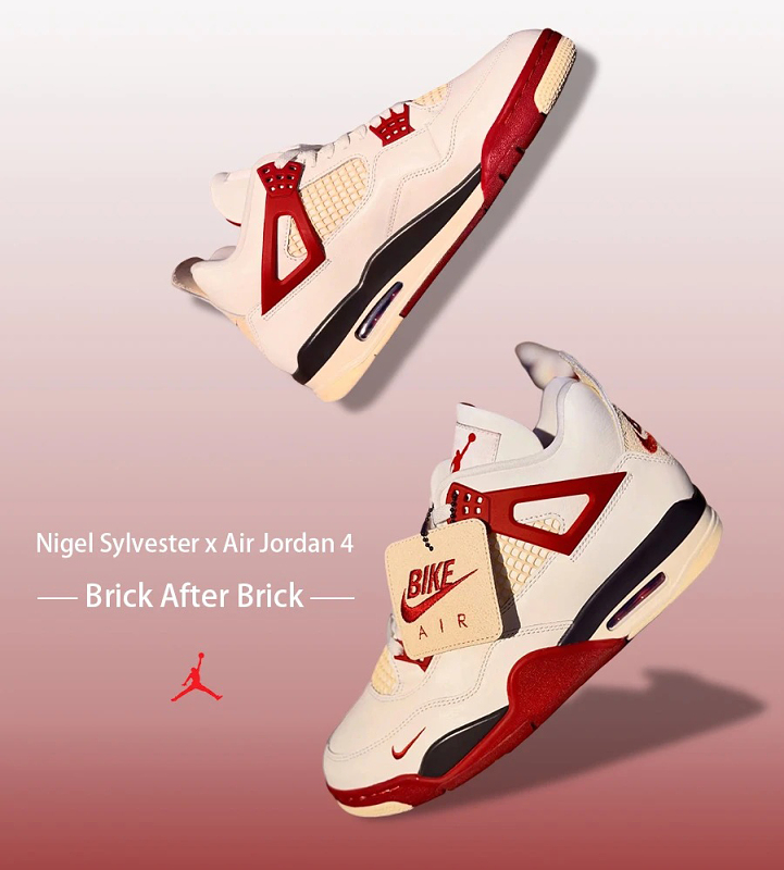 BIKE AIR x Nigel Sylvester x Air Jordan 4 Brick After Brick