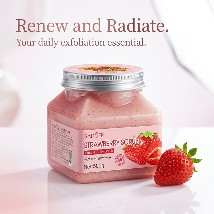 ⚠ Please take good care of your skin! ✅ This gentle exfoliating scrub is suitable for all skin types. 🎁