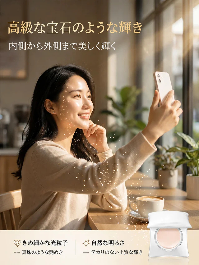 【ピローパウダー】なめらかで美しい肌を手に入れ、メイクを一日中キープ！