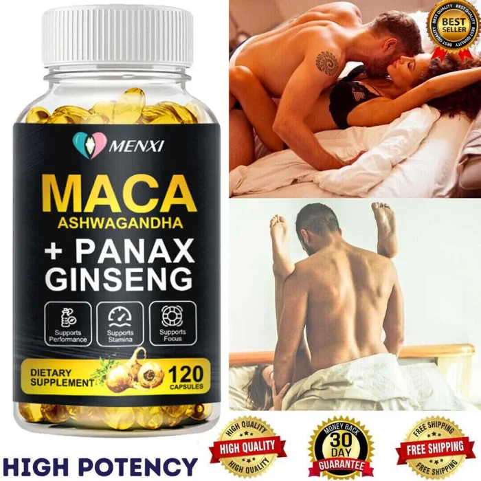 Maca Ultimate Capsules - 120 capsules - Super potent, 10,000 mg daily - Vegan high dose