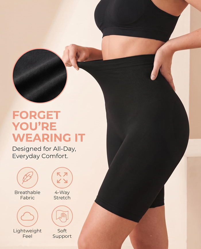 High-waisted shaping shorts