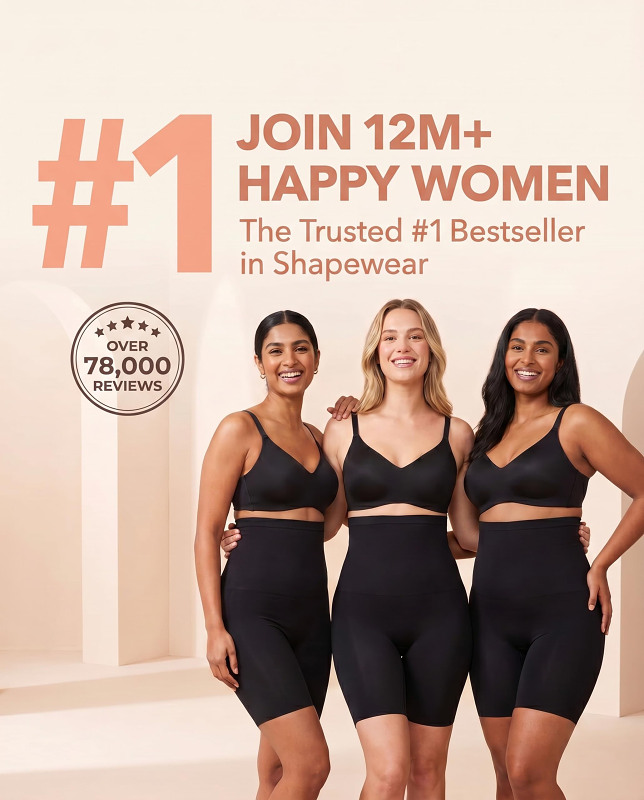 High-waisted shaping shorts