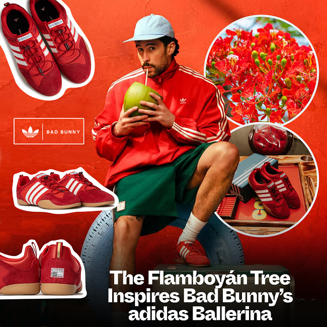 Adidas Originals x Bad Bunny Ballerina VIVID RED/CHALK WHITE/POWER RED