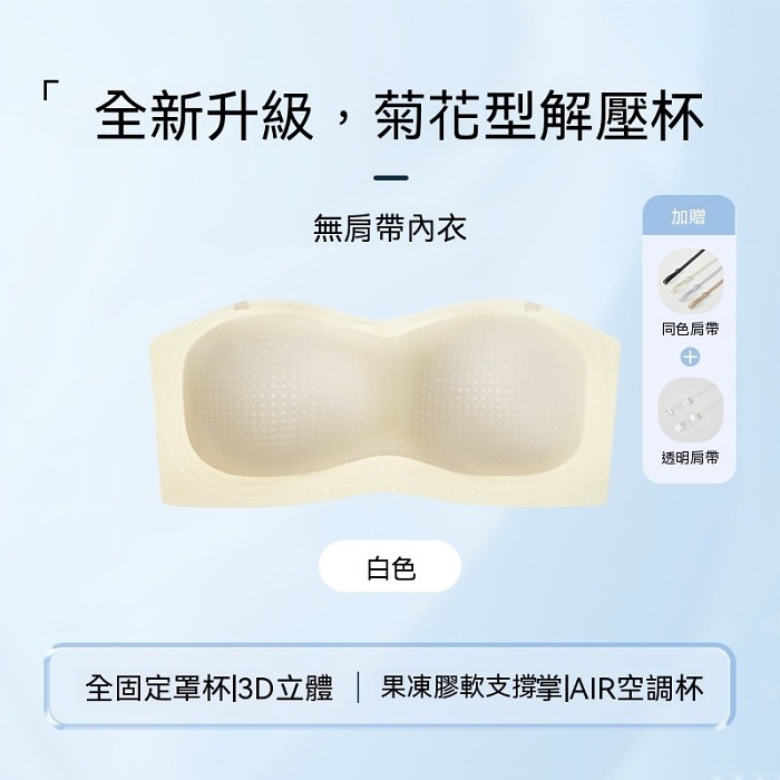 無肩帶防滑聚攏美背內衣,六種穿搭自由切換,防滑不位移,真正百搭又舒適!