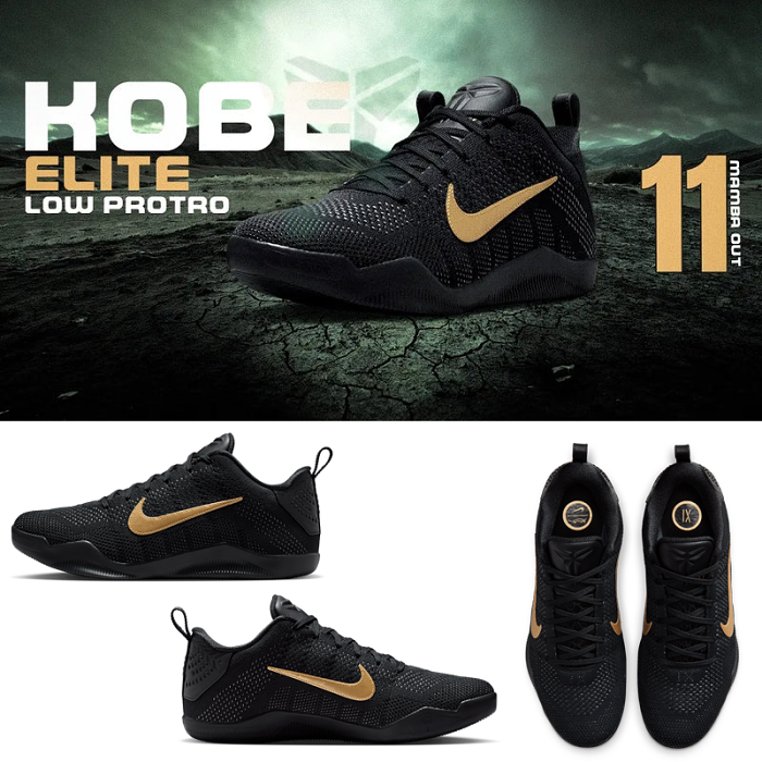 六月補貨再售-現貨已到港 ！Nike Kobe 11 Elite Low Protro Gradient Black IM4260-001