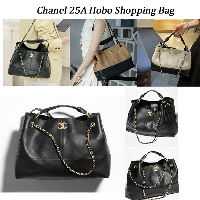 Chanel 25A Hobo Shopping Bag