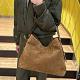 Gucci Beatrix Medium Tote Bag Brown Embossed GG Suede