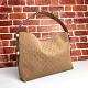 Gucci Beatrix Medium Tote Bag Brown Embossed GG Suede
