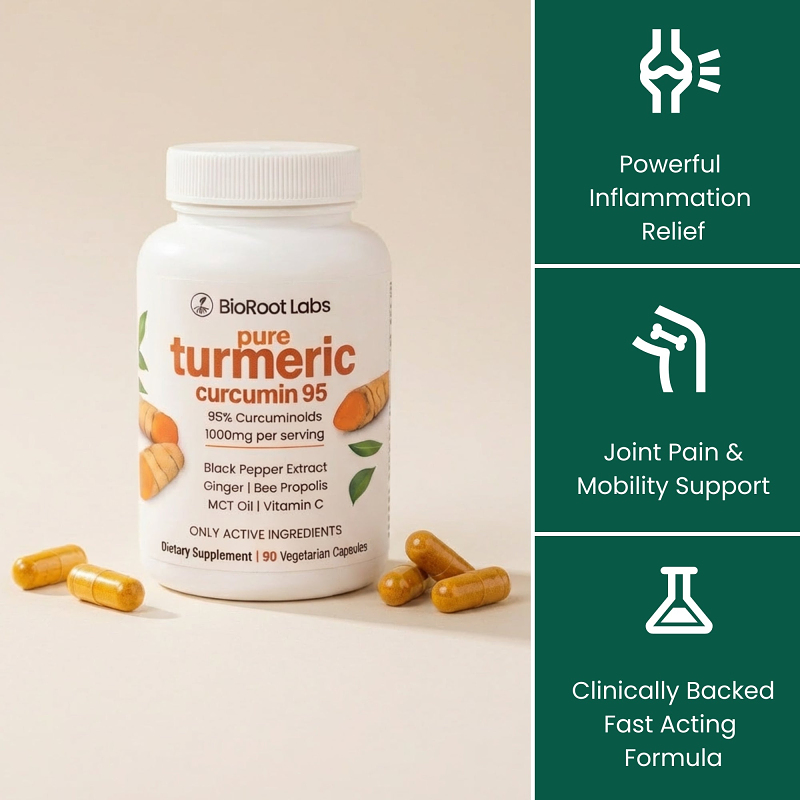 Turmeric Curcumin 95% Complex | 120 Vegetarian Capsules