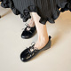 Rosalind brown leather ballet flats