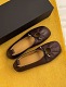 Rosalind brown leather ballet flats