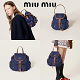 Miu Miu Canvas × Leather Backpack