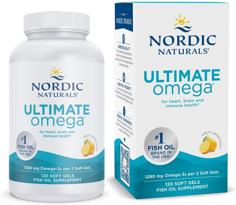 Nordic Naturals Ultimate Omega-Potency Fish Oil with EPA & DHA - Promotes Brain & Heart Health