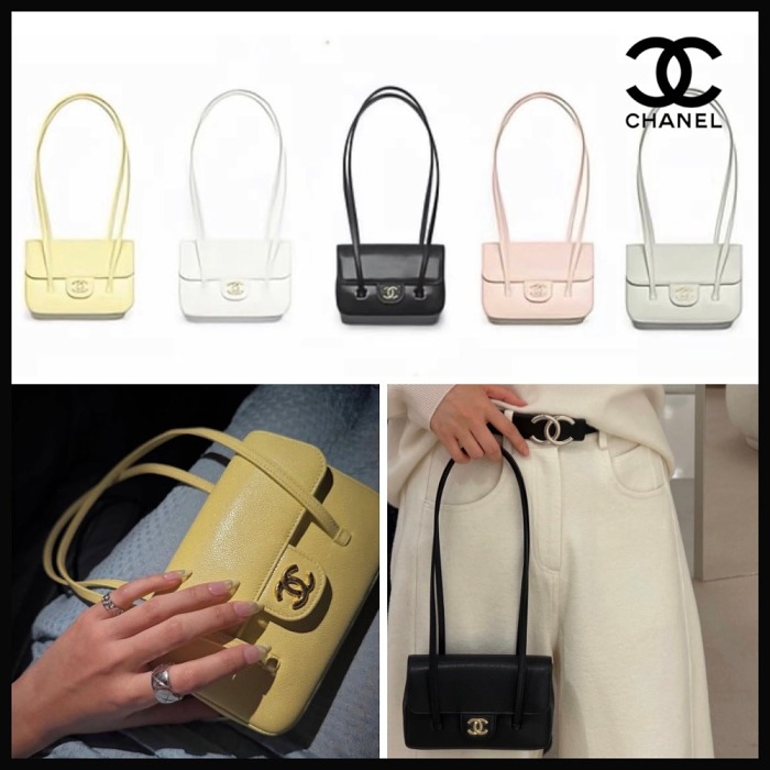 Chanel 26P Preppy Coco  [SPRING SUMMER 2026] Grained Shiny Calfskin & Gold-Tone Metal