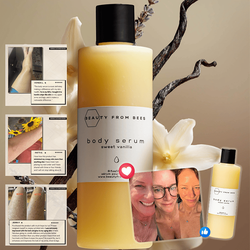 Beauty From Bees Body Serum - Natural. Not natural-ish.Deeply Hydrates, Strengthening Your Skin’s Barrier