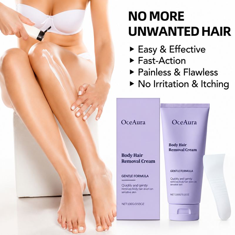 ✨ Gentle Hair Removal Cream | Painless &  Irritation-Free – Silky Smooth Skin & No Stubbles 🧴